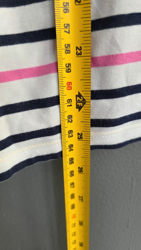 Boden Multicolour Stripe Cotton Long Sleeve Top UK 12 L Casual Everyday Basic