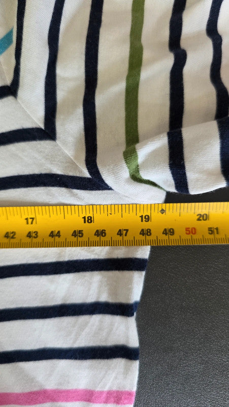 Boden Multicolour Stripe Cotton Long Sleeve Top UK 12 L Casual Everyday Basic