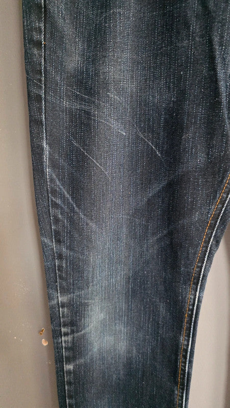 PM Raw Poolman Tommy Bay Dark Wash Straight Leg Jeans W34 L32 Vintage Staple