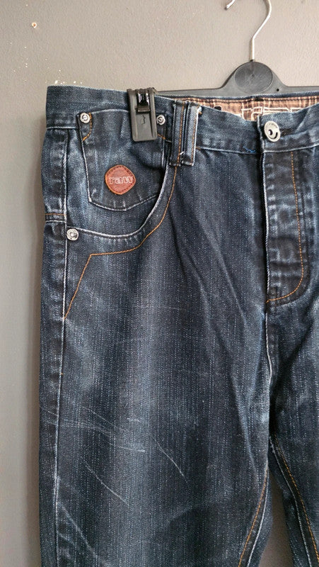 PM Raw Poolman Tommy Bay Dark Wash Straight Leg Jeans W34 L32 Vintage Staple