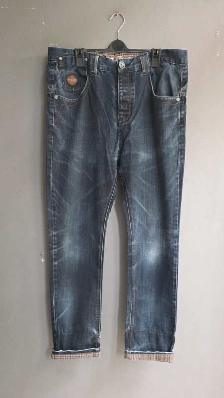 PM Raw Poolman Tommy Bay Dark Wash Straight Leg Jeans W34 L32 Vintage Staple