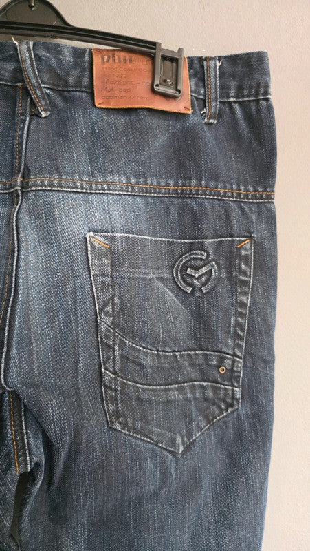 PM Raw Poolman Tommy Bay Dark Wash Straight Leg Jeans W34 L32 Vintage Staple