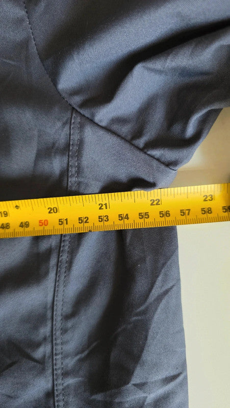 G-Star RAW Navy Work Shirt Button Front Long Sleeve Utility Pockets M 16.5"