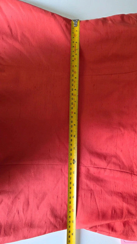 Art Of Silk Tie Rack Red 100% Silk Shift Dress Vintage UK 14 L Scoop Neck