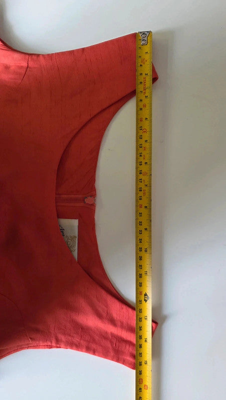 Art Of Silk Tie Rack Red 100% Silk Shift Dress Vintage UK 14 L Scoop Neck