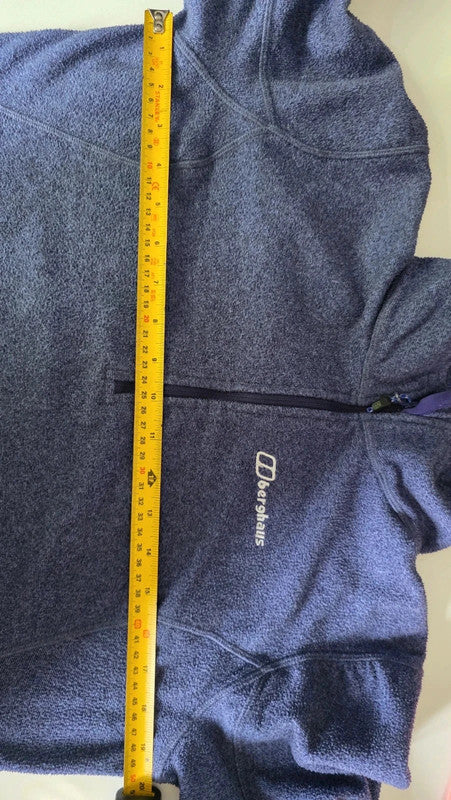 Berghaus Women's Purple 1/2 Zip Soft Fleece Fits S/M UK 8-10 Excellent Condition