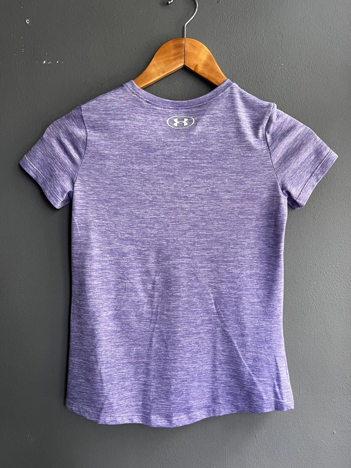 Under Armour Purple Logo Short Sleeve Sports T-Shirt YMD (Age 10–12) Girls Teens