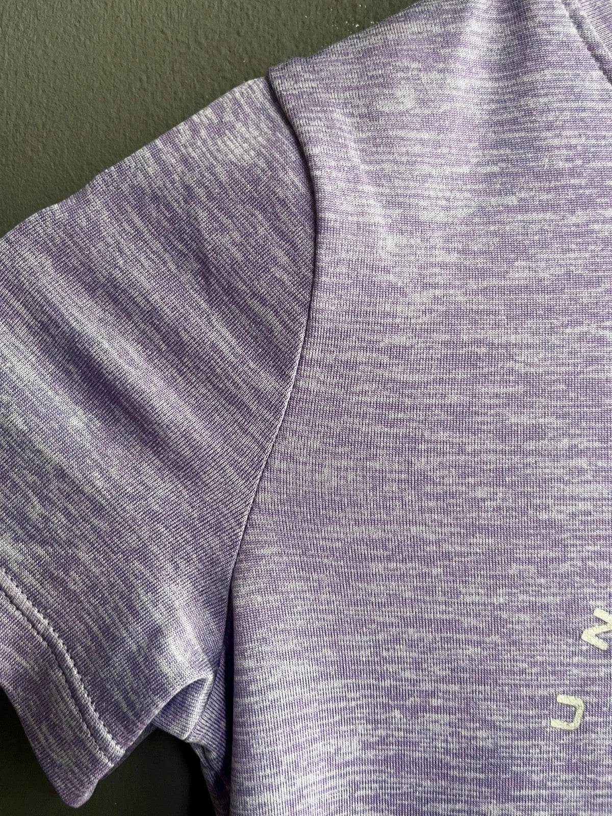 Under Armour Purple Logo Short Sleeve Sports T-Shirt YMD (Age 10–12) Girls Teens